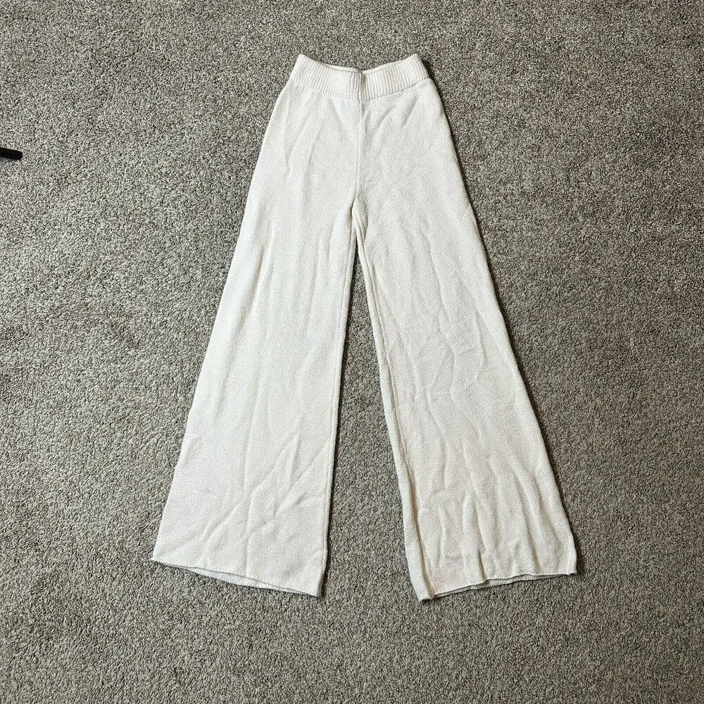 Sincerely Jules‎ Lounge Pants Women’s Size XS Knit Flare Leg Acrylic Blend